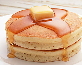 はちみつたっぷりホットケーキ